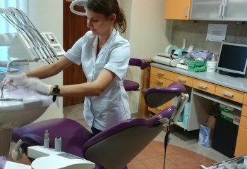 Uczennica podczas stażu