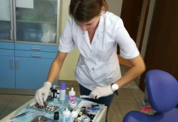 Uczennica podczas stażu