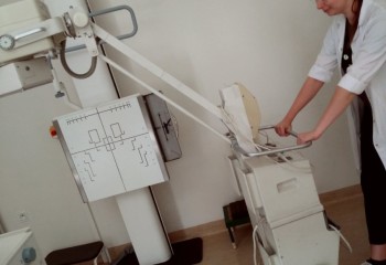 Uczennica podczas stażu