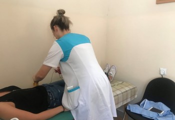 Uczennica podczas stażu